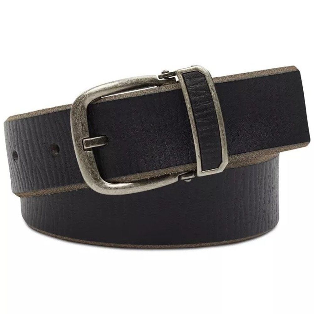 INC International Concepts Men's Textured Leather Belt